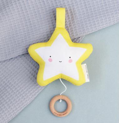 Image du produit A Little Lovely Company Mobile mit Musik MUSTYE03 Stern 175x240x60 mm