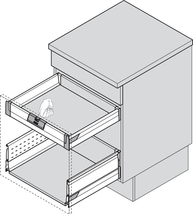 Immagine prodotto Blum ZIF.80M7 WGR T-BOX Maniglia+mec.trascin.