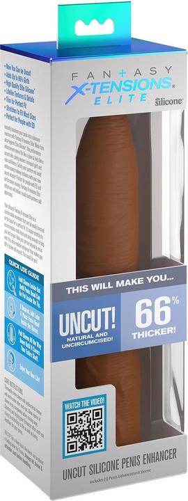 Produktbild Pipedream Penishülle „Uncut Silicone Penis Enhancer“ mit Eichelöffnung
