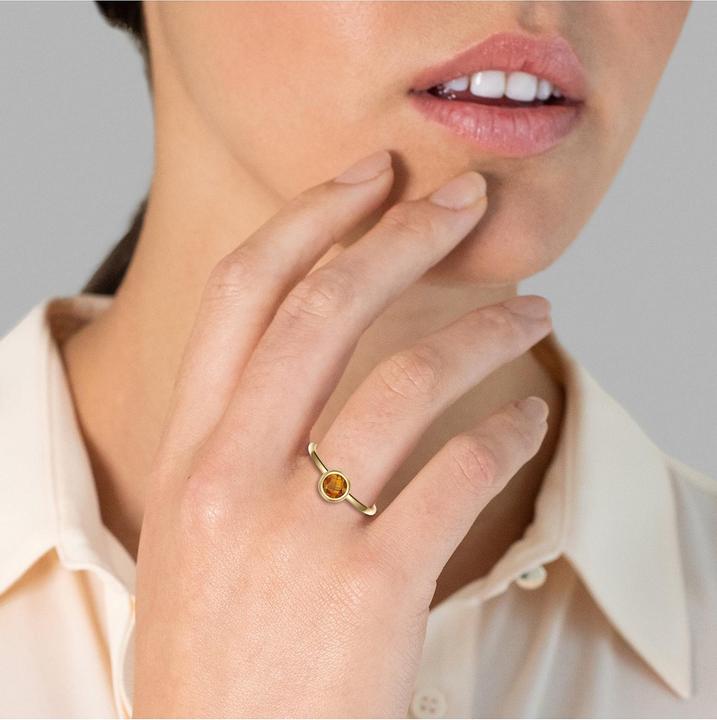 Image du produit Glanzstücke München Femme Argent Sterling Oeil de Tigre Or Jaune - 28691 (56, Argent 925)