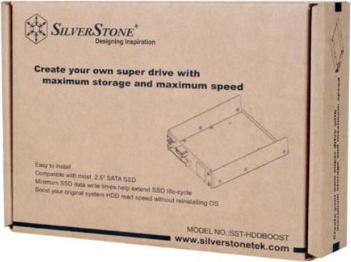 Immagine prodotto Silverstone SST-HDDBOOST - Dispositivo di potenziamento del disco rigido SSD da 3,5" a 2,5", nichel