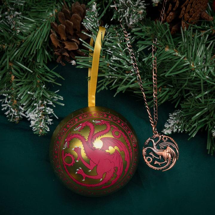 Immagine prodotto Cinereplicas Decorazioni per l'albero di Natale di Game of Thrones con collana Targaryen (1 -parte)