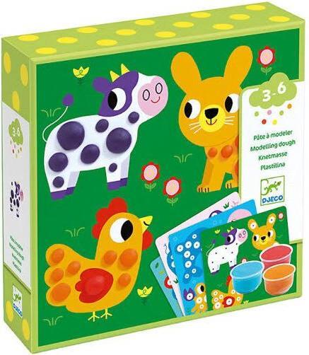 Actual product image Djeco Plasticine animals