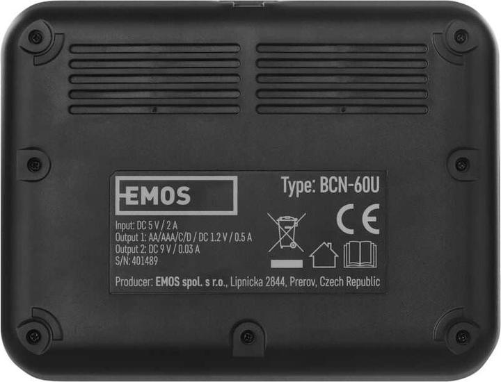 Actual product image Emos Battery charger BCN-60U (1 pcs., C, D, AA, AAA, Battery + charger)