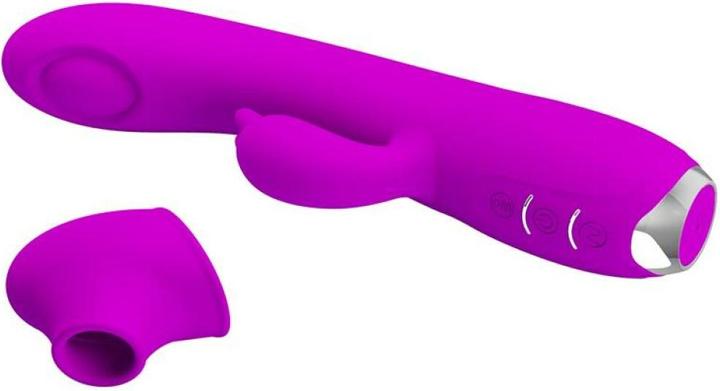 Actual product image Pretty Love Regina Vibe and Wave Functions USB Silicone Purple