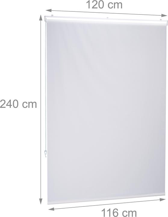 Actual product image Relaxdays Shower roller blind (120 x 4.5 x 240 cm)