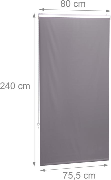 Actual product image Relaxdays Shower roller blind (80 x 4.5 x 240 cm)