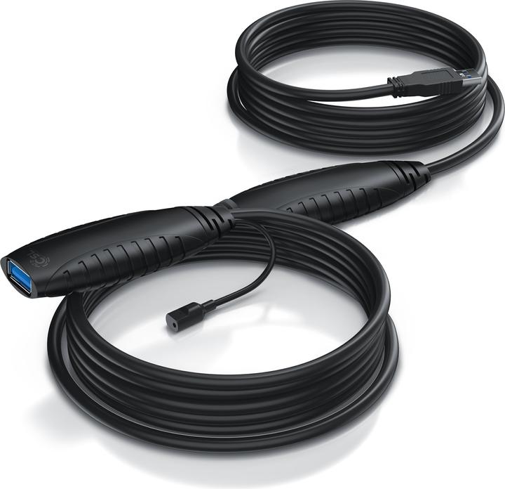 CSL USB 3.2 Gen 1 Repeaterkabel, Verlängerungskabel aktiv, Repeater Verlängerung, Verstärker Kabel (10 m, USB 3.2 Gen 1)