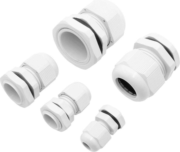 Immagine prodotto Quadrios 2102CA114 Assortimento di pressacavi PA66 Bianco 60 pz.