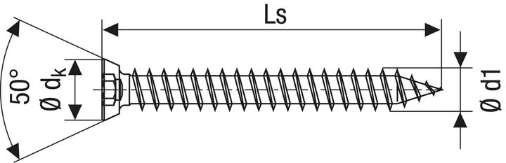 Image du produit Spax Ancrages de châssis à tête fraisée plate ®-RA (100 Vis par pièce)