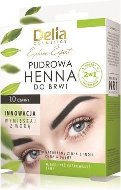 Delia Cosmetics Delia - Henna for Eyebrows Powder 1.0ack 4g (1.0 Black)