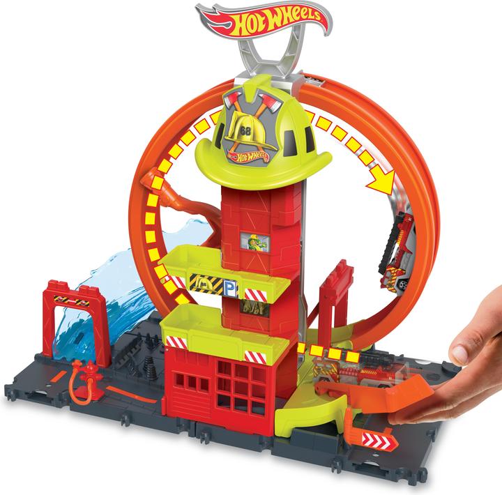 Actual product image Hot Wheels HW City Super Fire Station