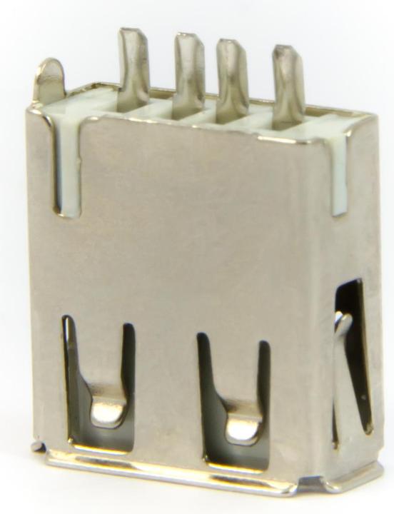 Actual product image Purecrea USB type A socket with solder contact (5.61 m, USB 2.0)