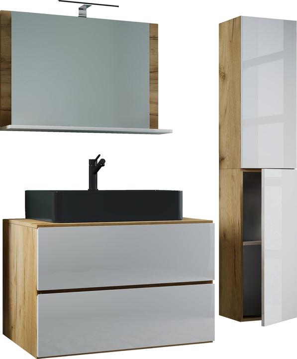 Actual product image VCM 4-piece wash place washbasin Lendas drawer