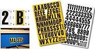 Produktbild Eichner Magnetfolie schwarz auf gelb alphabetisch (1 x)