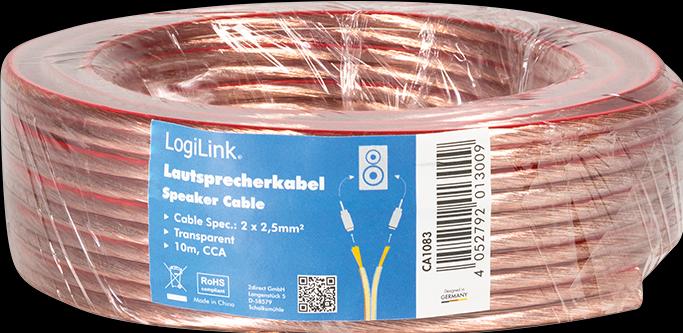 Produktbild LogiLink CA Lautsprecherkabel (10 m, 2.50 mm²)