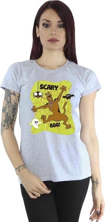 Actual product image Scooby Doo Womens/Ladies Scary Boo! Boyfriend T-Shirt (XL)