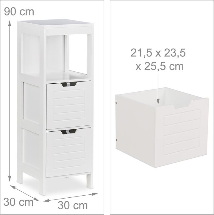 Actual product image Relaxdays Fiete (30 x 30 x 90 cm)