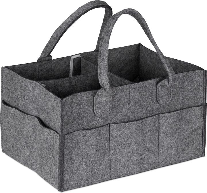 Relaxdays Baby Diaper Caddy (1 x, 33 x 23 x 34 cm)