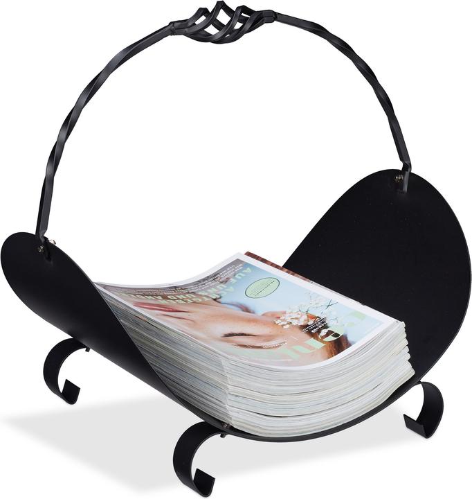 Produktbild Relaxdays Kaminholzkorb Metall (43.5 x 30 x 42.5 cm)