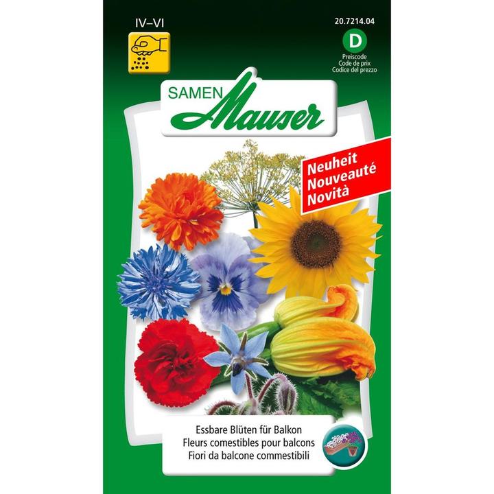Produktbild Samen Mauser Essbare Blüten für Balkon (Pflanzensamen)