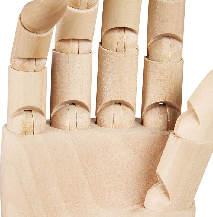 Actual product image Relaxdays Wooden hand