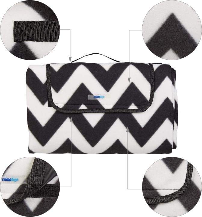 Actual product image Relaxdays Picnic blanket