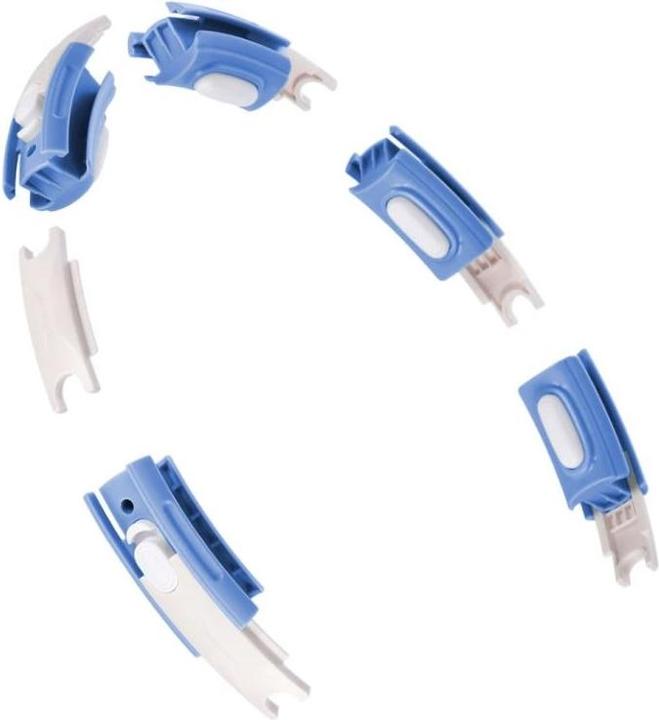 Produktbild HMS Hula Hop HHM15 mit Magnet und Gewicht blau + Zähler (44 cm)