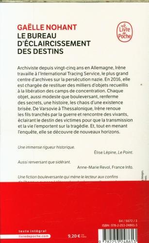 Actual product image Le bureau d'éclaircissement destins (French, Gaëlle Nohant, 2024)