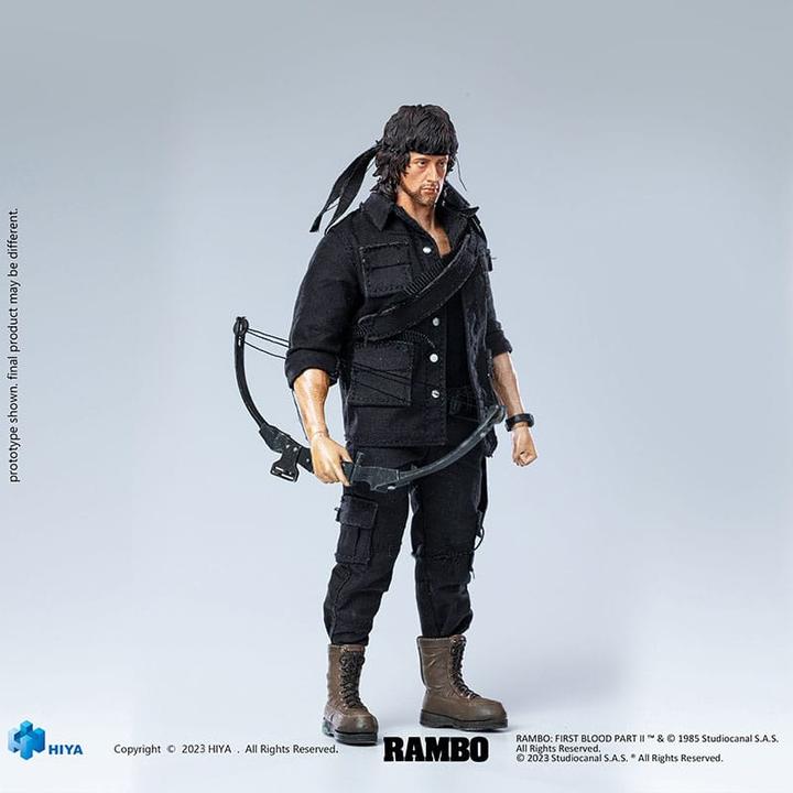 Produktbild Hiya Toys Rambo figurine 1/12 Exquisite Super Series First Blood II John Rambo 16 cm