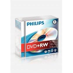 Immagine prodotto Philips 1x5 DVD+RW 4.7GB 4x JC (5 x)