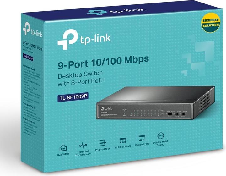 Actual product image TP-Link TL-SF1009P (9 Ports)