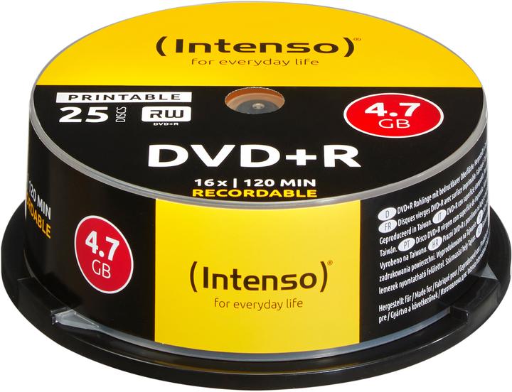Produktbild Intenso DVD+R Cake Box - 4.7GB (25 x)
