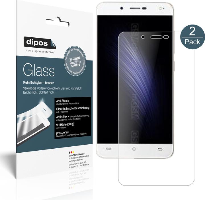 Actual product image Dipos Screen Protector Anti-Shock (2 Piece, Cubot Rainbow 2)