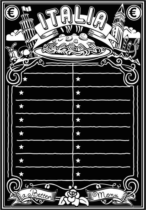 Actual product image Trenddeko Blackboard foil menu (80 x 115 cm)