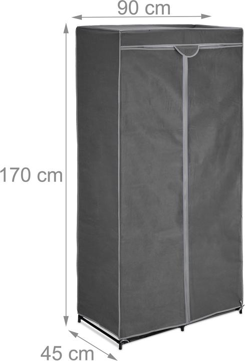 Image du produit Relaxdays Penderie tissu (90 x 45 x 170 cm)