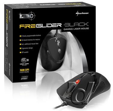 Produktbild Sharkoon FireGlider Black (Kabelgebunden)