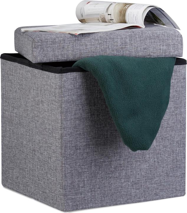 Relaxdays Folding Storage Ottoman