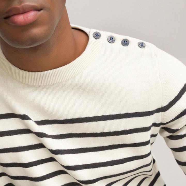 Image du produit La Redoute Collections Pull marin en coton biologique (3XL)