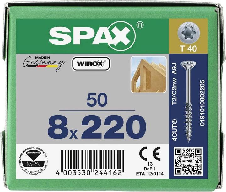 Actual product image Spax Wood construction screws (50 Screws per piece)