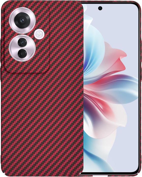 Actual product image Techsuit - Carbonite FiberShell - Oppo Reno11 F - Red (Oppo Reno 11)