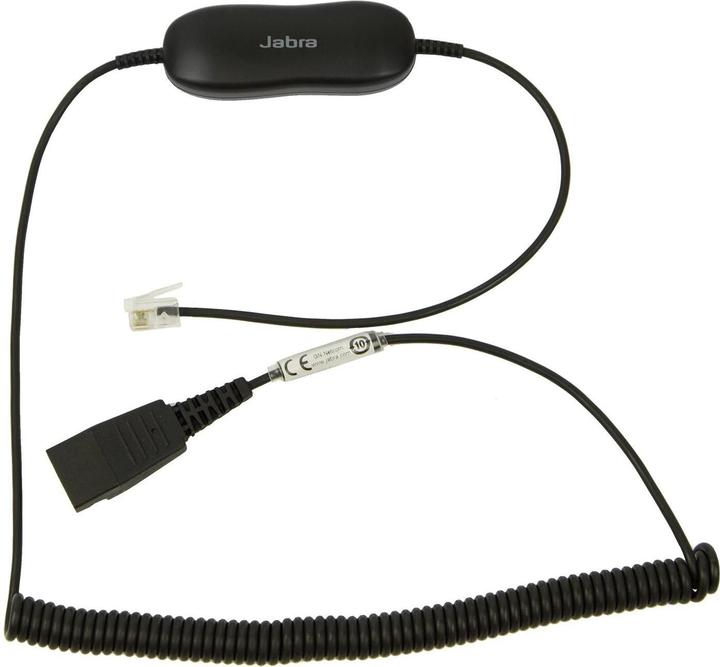 Jabra Cable QD -> RJ9 GN1216 coiled Avaya one-X