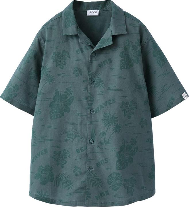Jonen Jungen Hawaiihemd aus Popeline