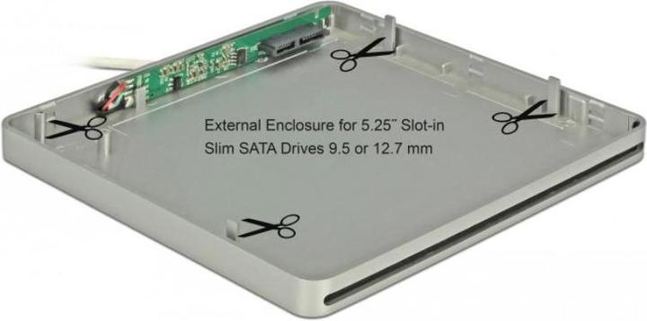 Image du produit Delock Gehäuse für 5.25″ Slot-in Slim SATA Laufwerke (5.25")