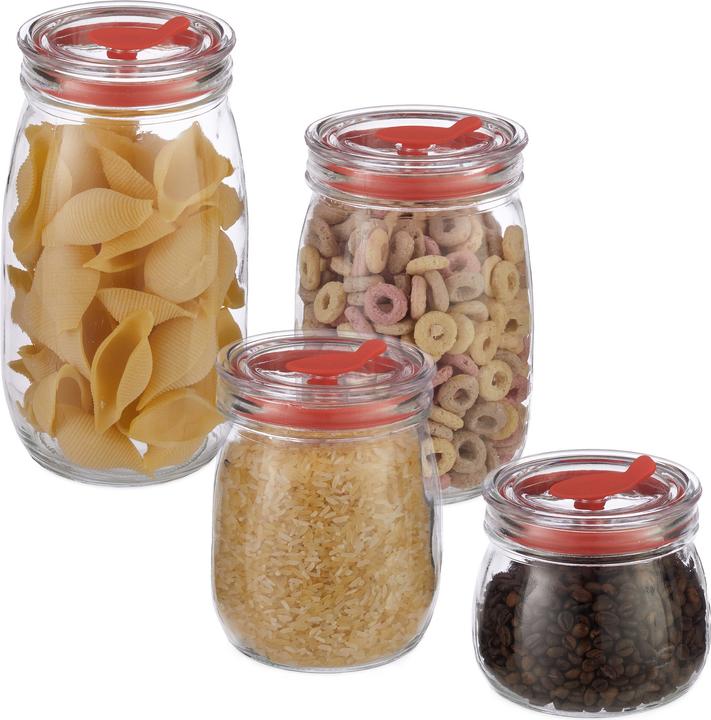 Relaxdays storage jars (1.40 l)