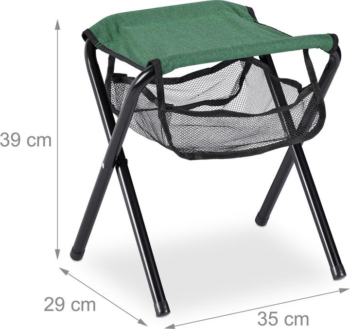 Actual product image Relaxdays Camping stool