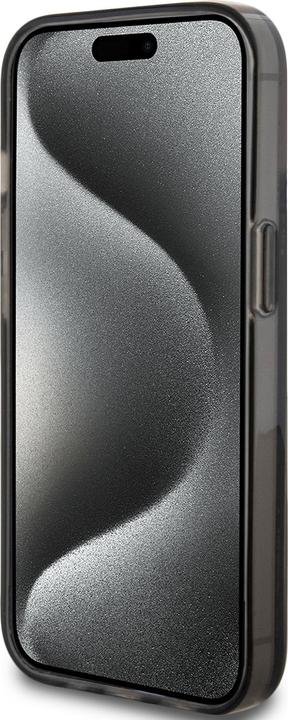 Image du produit Guess GUHCP15SLFCSEGK iPhone 15 / 14 / 13 6.1" czarny/black hardcase Liquid Glitter Gold Stripes (Apple iPhone 15)