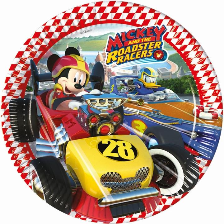 Image du produit Mickey Mouse Pilote de course Assiette jetable (pack de 8) (8 x)