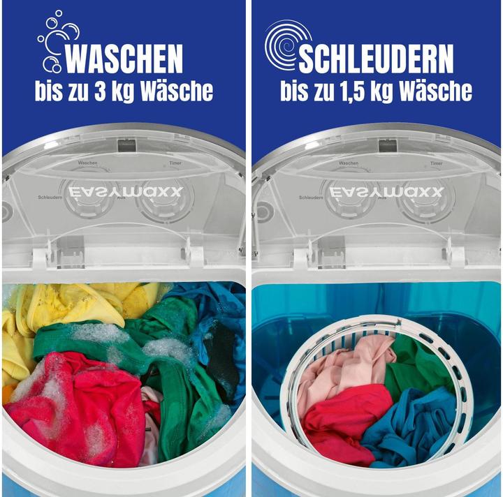 Actual product image Easymaxx Mini Washing Machine 07475 (3 kg, Upwards)