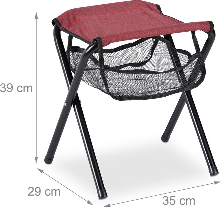 Actual product image Relaxdays Camping stool